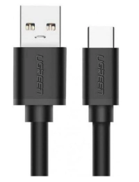 Cable usb ugreen usb a a usb c, 5000 mbits, negro
