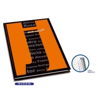 Libreta estrella 1/4 pasta dura forma francesa raya c/índice 240 hojas