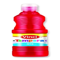 Pintura tempera vinci 473 ml rojo