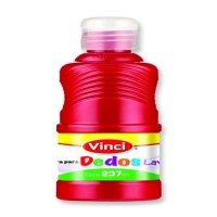 Pintura para dedos lavable vinci 237 ml rojo