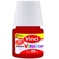 Pintura cartel vinci 25 ml bermellon - 54 caja c/10 piezas