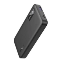 Power bank ugreen 10000 mah, usb-a, usb-c, indicador led, carga rapida 20w, negro