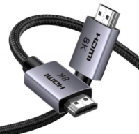 Cable ugreen hdmi 2.1 macho a macho, 8k, 60hz, 48 gbits, 2 metros, negrogris