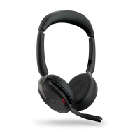Jabra auriculares evolve2 65 flexlink380a ms stereo wlc nalámbrico sobre la oreja estéreo - binaural - supra-aural - 3000cm - bluetooth - 20hz a 20khz - tecnología mems, función de cancelación de ruido ambiente micrófono - cancelación de ruido