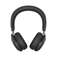 Jabra evolve2 75 link380c ms stereo stand black.  auriculares inalámbricos, certificados con microsoft teams. usb-c bluetooth. incluye soporte de carga.