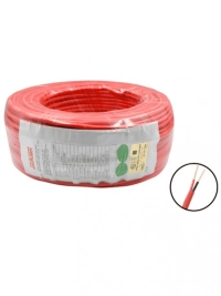 Dahua wisualarm 2x14awg-u - bobina de 305 metros de cable sin blindaje para alarma de incendio, listado por ul, revestimiento de pvc ul105 °c de alta resistencia al fuego, fabricado con aislamiento de cloruro de polivinilo ul105 °c altamente ignífugo