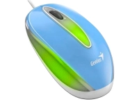 Mouse optico genius dx-mini, blueeye 1000dpi, ambidiestro, iluminacion led, usb 2.0, azul