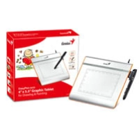Tableta grafica genius easypen i405x, 4x5.5 pulgadas, 1024 niveles de sensibilidad, usb, color plata