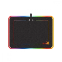 Mousepad gaming genius gx-pad 600h, superficie rigida, iluminacion rgb, usb 2.0