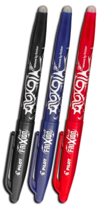 Boligrafo pilot gel-borrable frixion negro c/12
