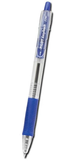 Boligrafo pilot easy touch retractil azul c/12