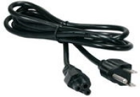 348591 cable corriente para lap top (triple) - 1.8 m color negro.