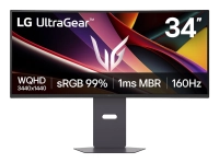 Monitor marca lg ultragear curvo wqhd de 34 pulgadas - mod.34g600a-b, freesync™ premium