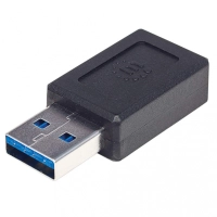 354714 adaptador de usb-a a usb-c con súper velocidad 10 gbps - negro.