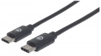 Cable usb,manhattan,354882,-c v2.0, c-c 3m negro  60w, 480mb