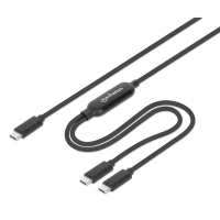 Cable usbc de carga 100w para 2 dispositivos (355810) manhattan