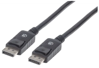 Cable manhattan displayport m-m 1080p 2m color negro