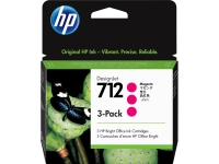 Tinta hp 712 - 3ed78a, magenta 29 ml - 3 piezas