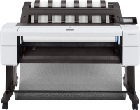 Plotter hp designjet t1600dr ps, 36 pulgadas, 91 cm, impresora, 6 tintas, red, 3ek13a