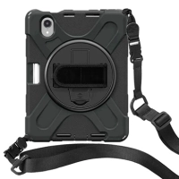 Brobotix funda de uso rudo con correa y giro 360°, para ipad air 11