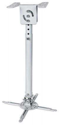 424851 soporte para proyector - montaje en techo, movimiento articulado, hasta 20 kg, barra extensible con ajustes vertical, de giro y de altura