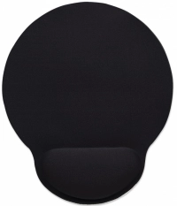 434362 mouse pad con descansa muñecas - el material de gel promueve la posición adecuada de la mano y la muñeca, color negro