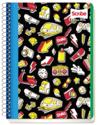 Cuaderno scribe mega plus espiral francés 100h 48p