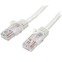 Cable de 10m blanco de red cat5e ethernet rj45 sin enganches - latiguillo snagless - startech.com mod. 45pat10mwh