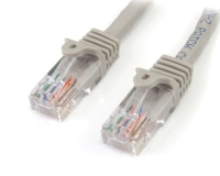 Startech.com cable de 5m de red ethernet cat5e rj45 sin traba snagless - gris - cable for dispositivo de red, hub, conmutador, servidor de impresión, panel de conexión, workstation - cable de conexión - oro conector chapado - 24 awg - gris