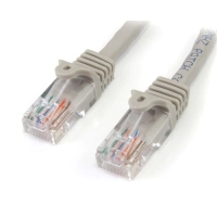 Startech.com cable de 7.5m cat5e ethernet rj45 gris - sin enganches - cable de conexión - gris