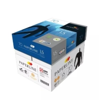 Papel bond paperline 48991389136438 caja con 10 paquetes con 500 hojas tamaño carta 21.6 cm x 27.9 cm 95  blancura 70 gramos alta blancura