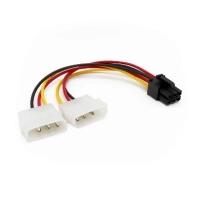 Brobotix cable interno lp4 a 6 pines pci express para tarjeta de video - el adaptador de alimentación de lp4 a pci express para tarjeta de video