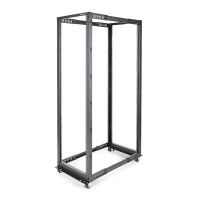 Startech.com rack 42u móvil de marco abierto de 4 postes para servidores - rack de 19 pulgadas - ruedas o patas niveladoras - acero, acero laminado en frío - 600kg capacidad de peso estático