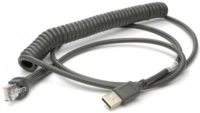 Cable de datos honeywell usb coiled cable 5353235n3 - 2, 9 m, usb a, macho/macho, negro
