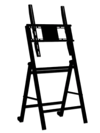 Soporte de piso flip - plegable, para pantalla de 32 a 86 pulgadas en posición vertical u horizontal, acero (resistencia 50 kgs) brobotix 6005217