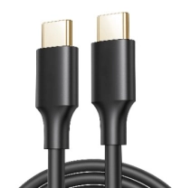 Cable usb c v3.2 - tipo c - 1 metro, negro, brobotix 6006054