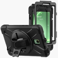 Funda brobotix  de uso rudo con correa y giro 360° para samsung galaxy active 5, 8 x300/x306