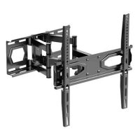 Soporte de pared movil para tv y pantallas de 25 a 75 pulgadas - doble brazo articulado con inclinación de 8 grados, resistencia 40 kg (6009192) brobotix