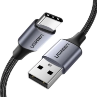 Cable usb ugreen 60126 usb c a usb a, 480 mbits, negro, gris