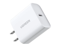 Cargador Ugreen 60449B, 20w, usb-c, carga inteligente, blanco