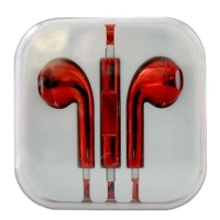 Auricular brobotix - audífonos, rojo, alámbrico