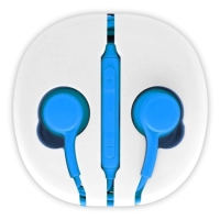 Audífono aislador brobotix audífono aislador p/android azul - azul, alámbrico, universal, 1 m