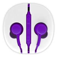 Audífono aislador brobotix audífono aislador p/android morado - morado, alámbrico, universal, 1 m