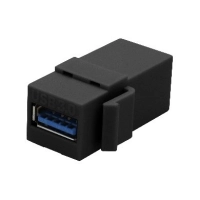 Jack usb v3.0, hembra - hembra, negro