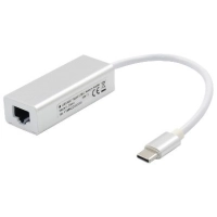 Convertidor usb tipo c a rj45 brobotix 651879 - usb c, rj-45, 15 cm, plata