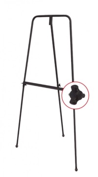 Tripié alfaro de acero altura 160 cm ajustable con porta tablero y patas antiderrapantes