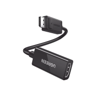Adaptador Ugreen 70694, Displayport macho a hdmi hembra, 25cm, negro