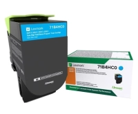 Toner lexmark cyan extra alto rendimiento cs417/cx417