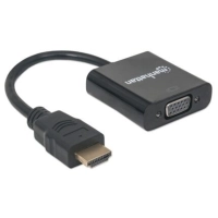 Convertidor manhattan video hdmi a svga, negro, bolsa 151467