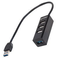 Hub usb manhattan v2.0  3 puertos + 1 pto v3.0 sin fuente 163828 Hub usb manhattan v2.0  3 puertos + 1 pto v3.0 sin fuente 163828